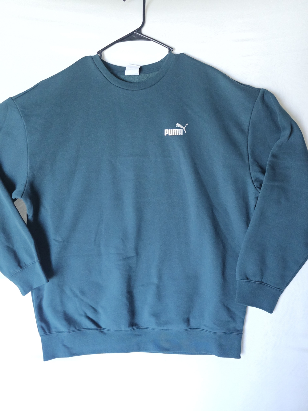 PUMA Men's RAD/CAL Metallic Crewneck Sweatshirt - Green Terrain - Size L - NWT - Picture 3 of 16